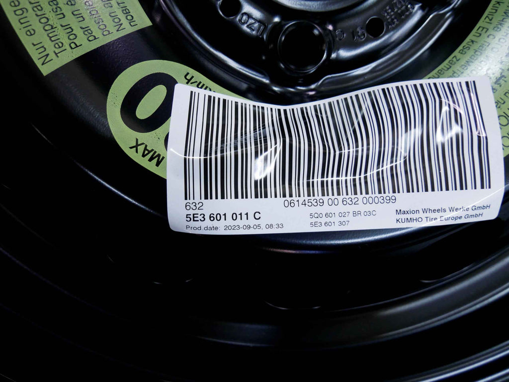 Koło zapasowe dojazdowe 205/60R16 5E3601011C SKODA OCTAVIA IV