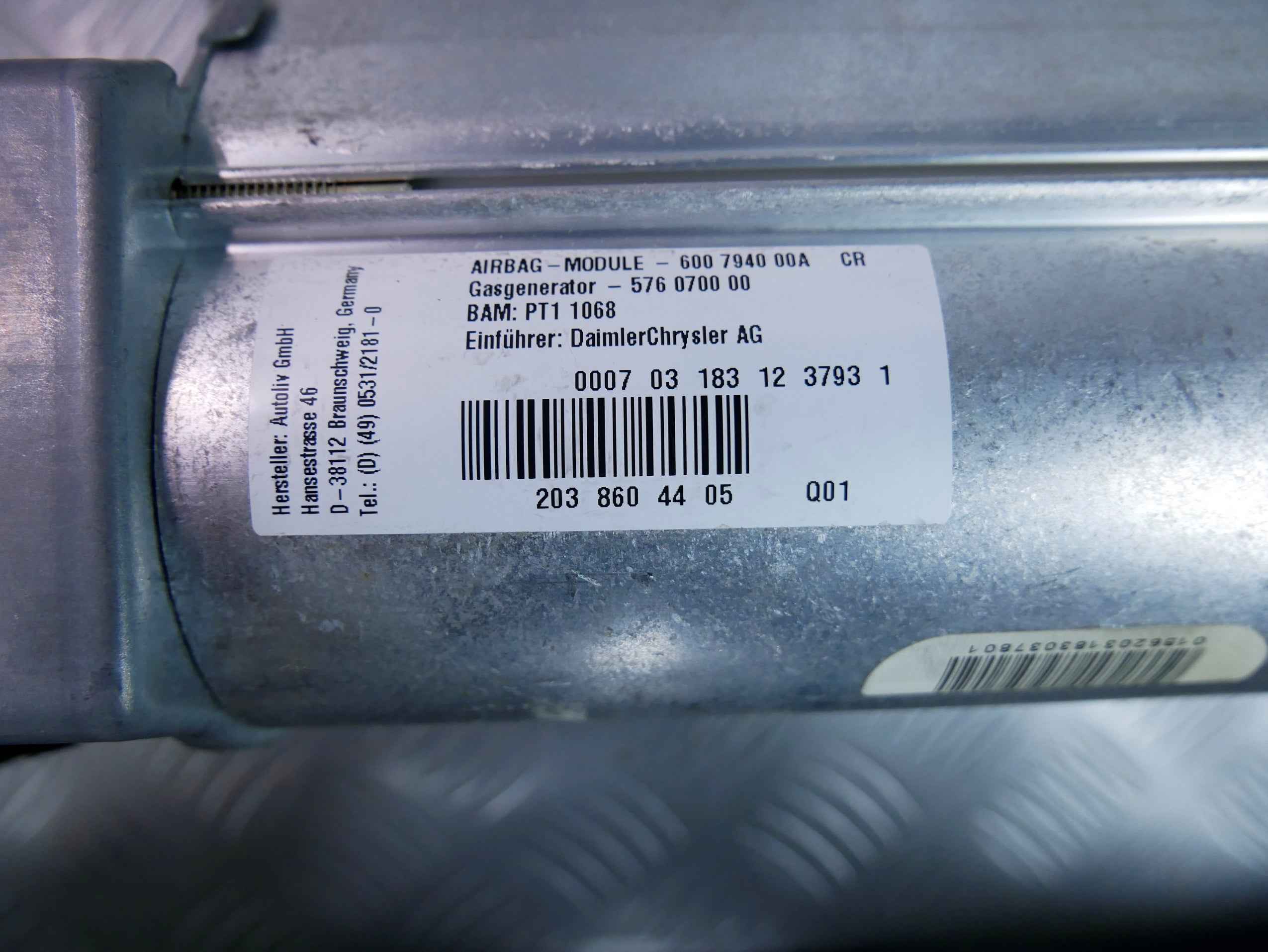 Airbag poduszka pasażera 2038604405 MERCEDES C-klasa W203