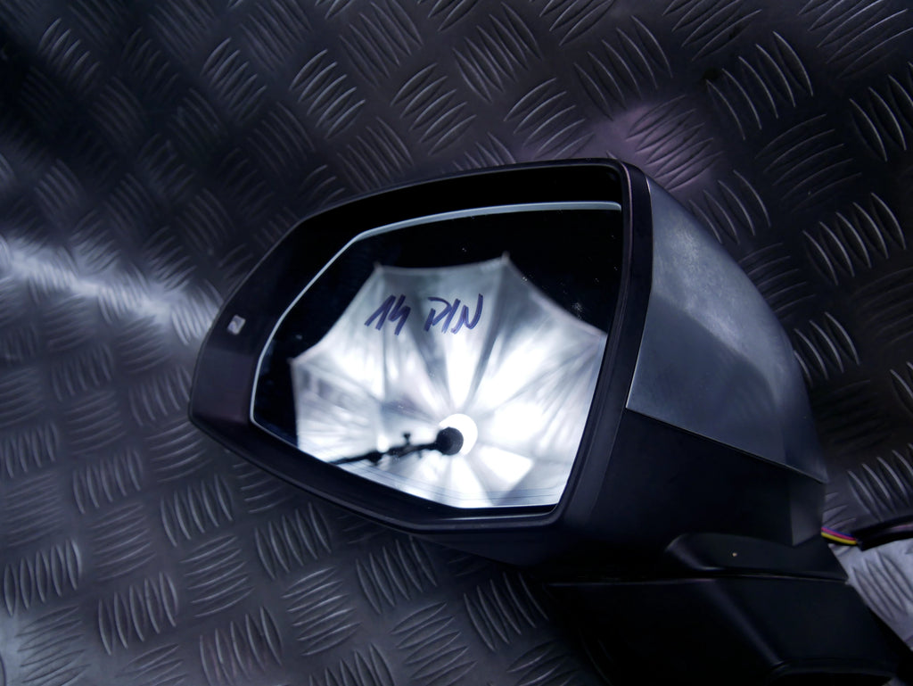Lusterko lewe kompletne CHROM 14 kabli fotochrom PIN AUDI SQ5 80A