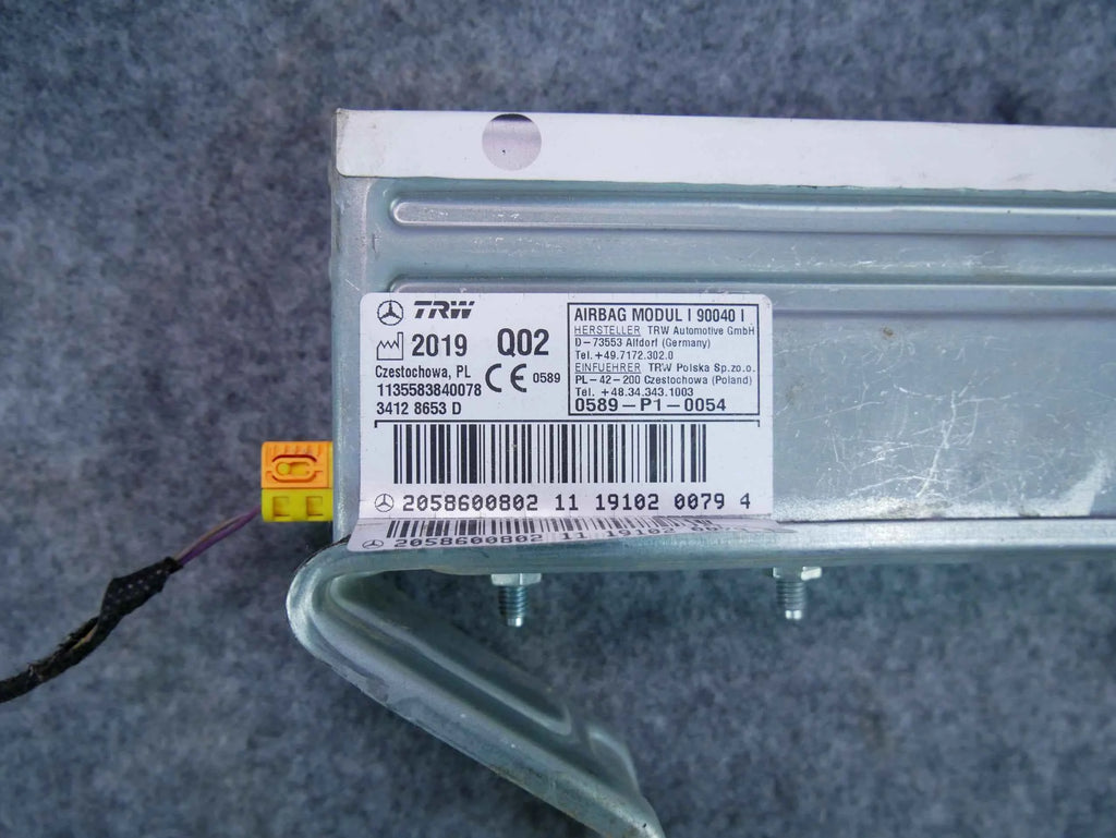 Airbag poduszka fotela tył lewa 2058600802 Mercedes C-klasa W205