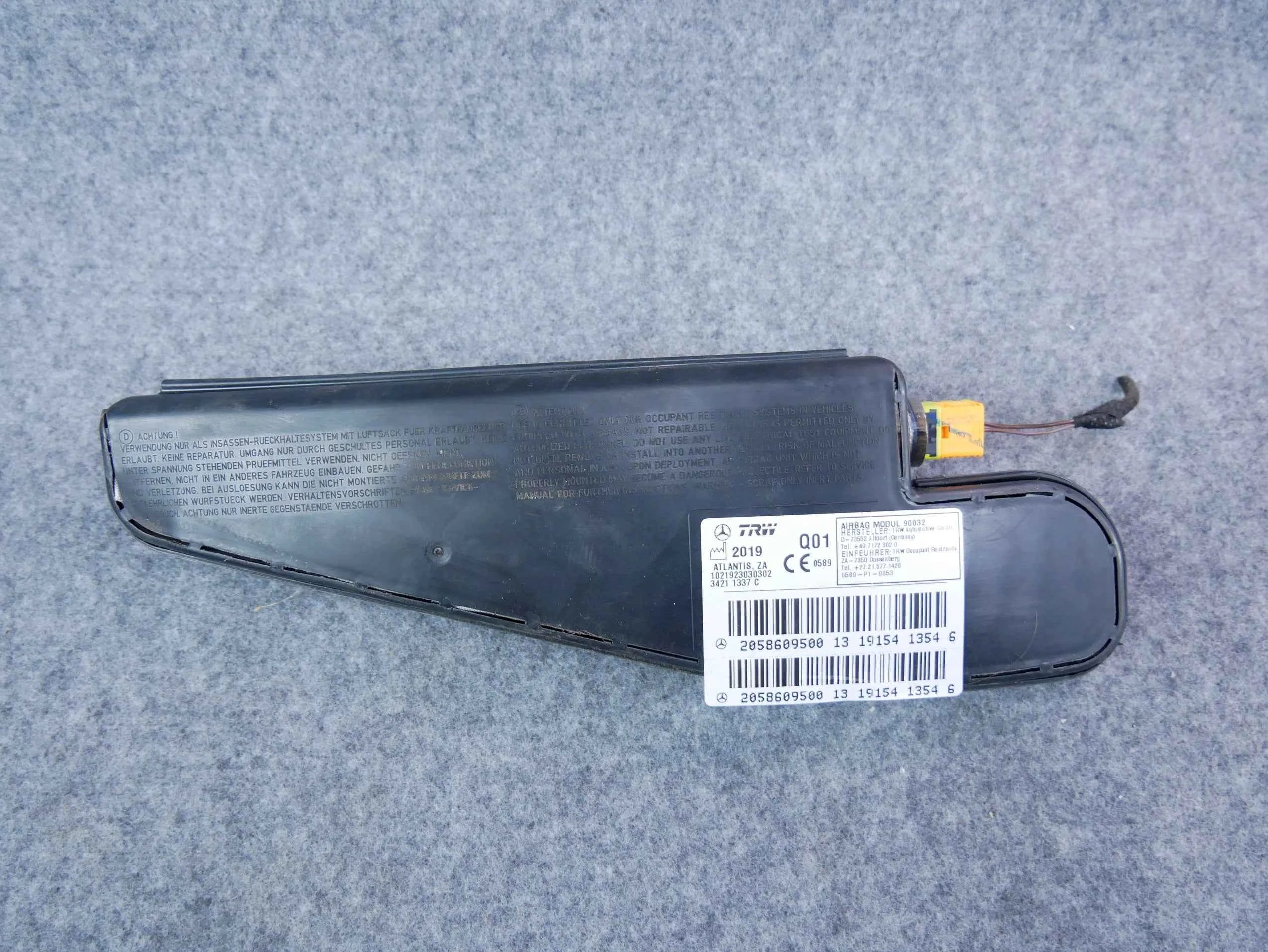 Airbag poduszka fotela lewa 2058609500 Mercedes C-klasa W205
