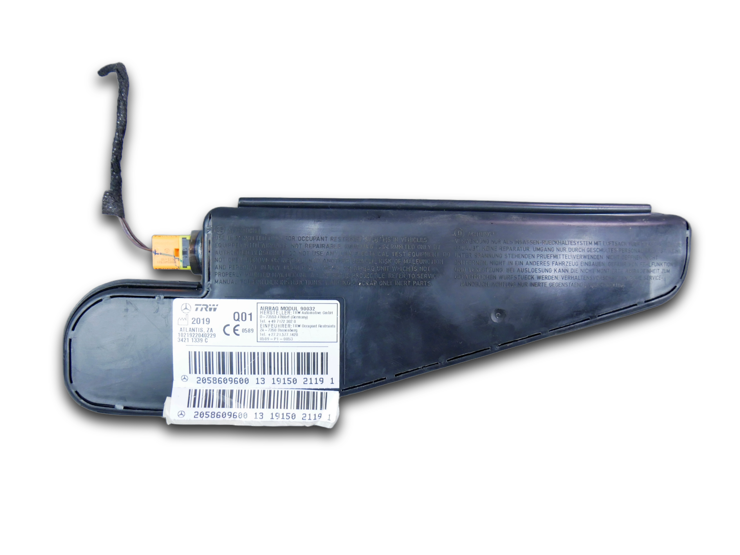 Airbag poduszka fotela prawa 2058609600 Mercedes C-klasa W205