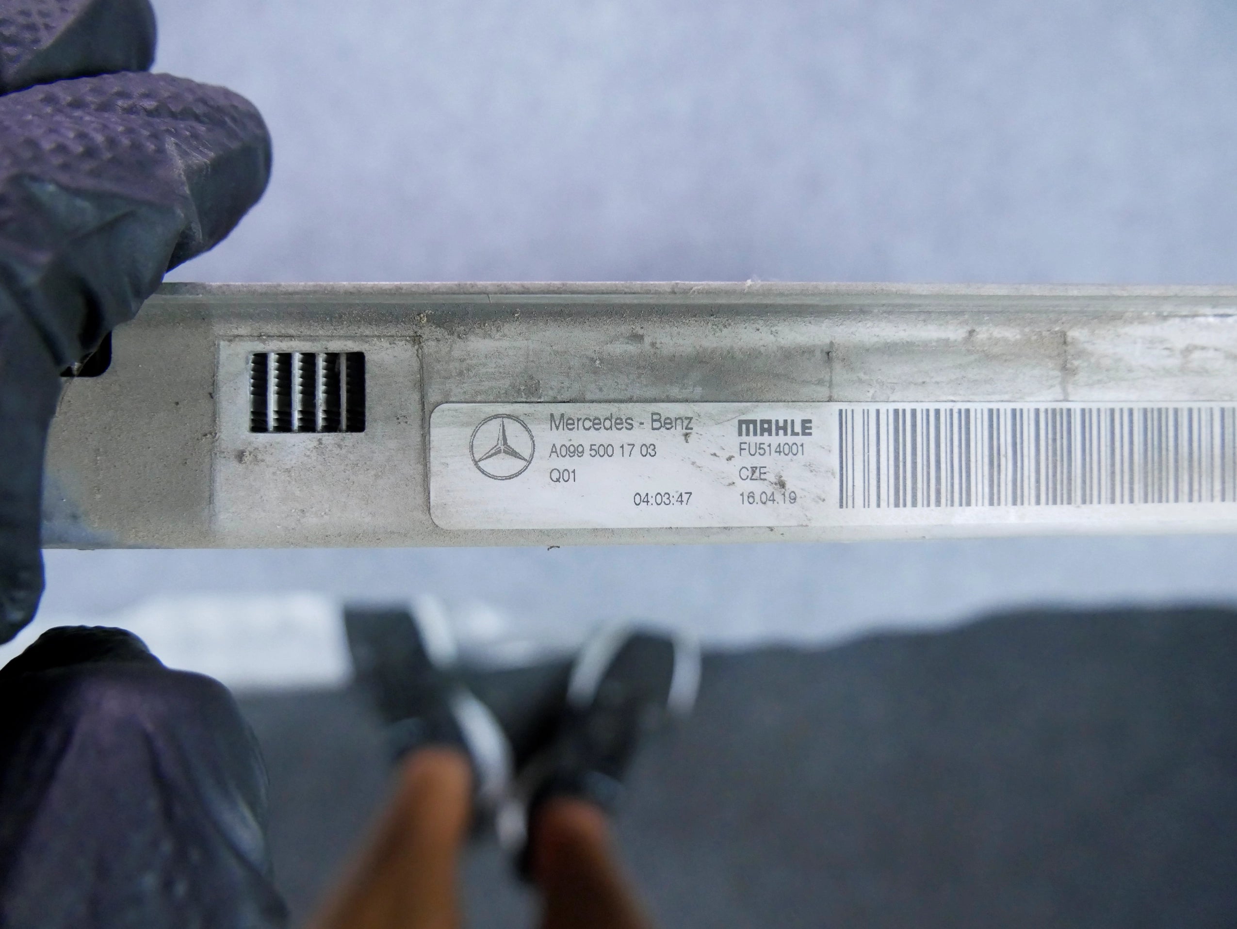 Chłodnica wody OEM A0995001703 Mercedes C-klasa C300 W205