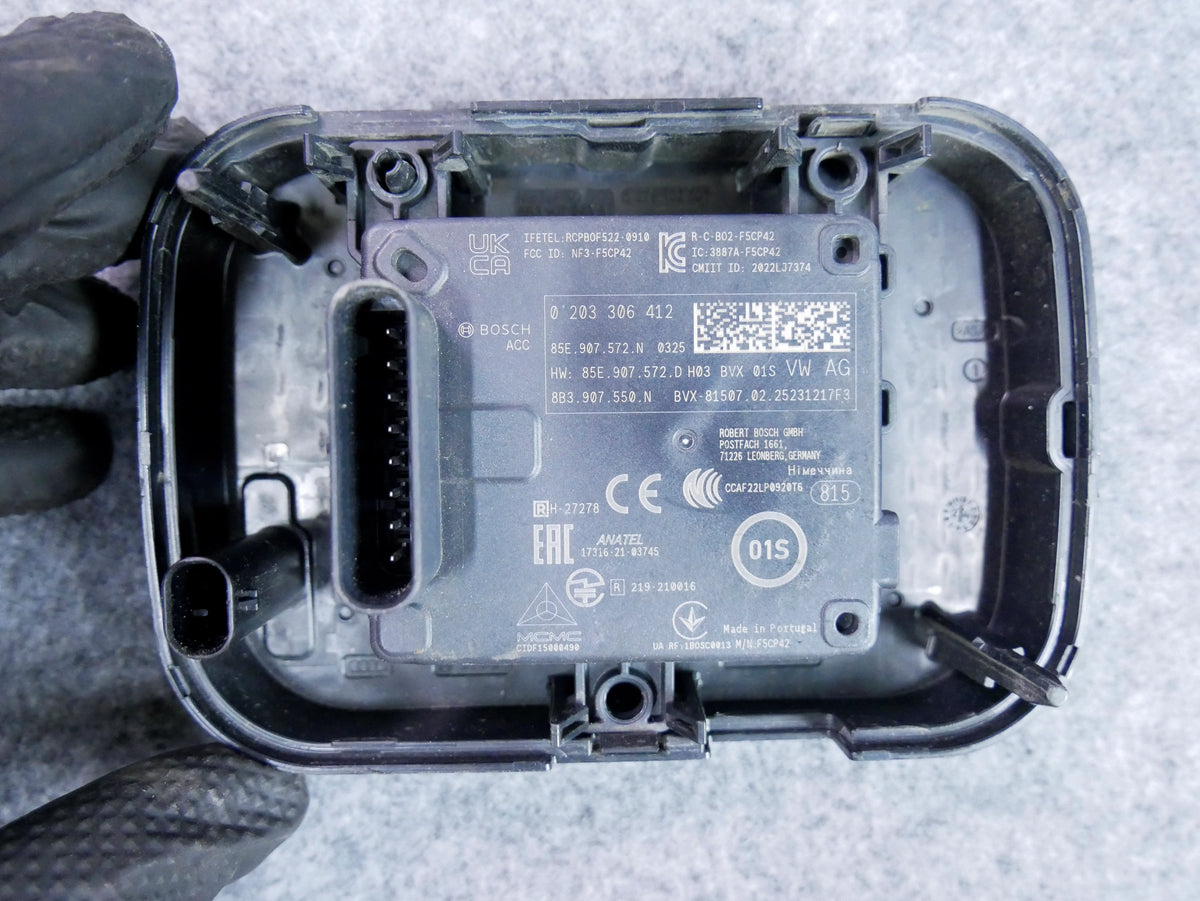 Radar sensor ACC DISTRONIC 85E907572N AUDI A5 B10 Q6 A6 E-TRON