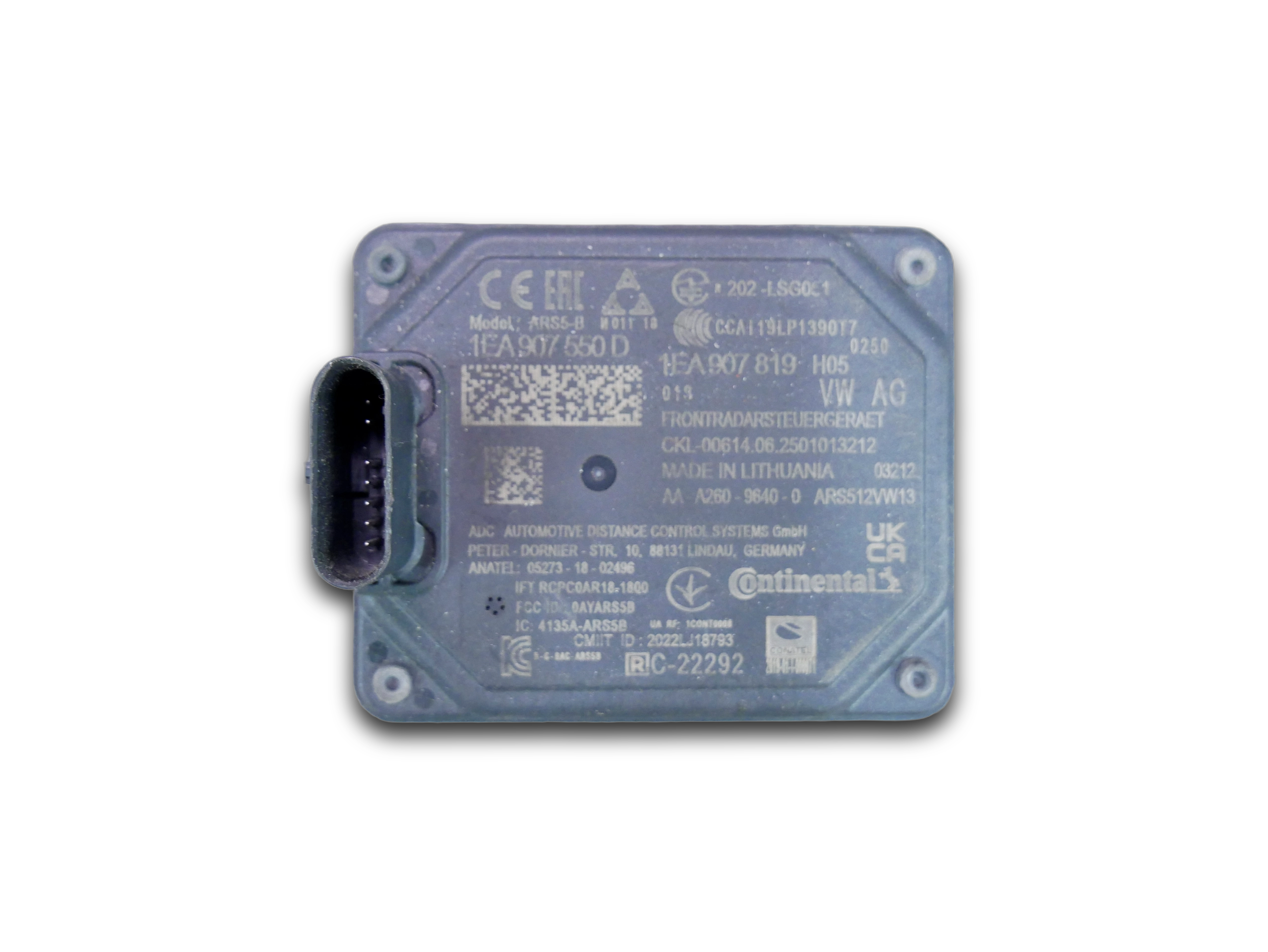 RADAR ACC DISTRONIC VW ID.3 ID.4 ID.5 AUDI Q4 ENYAQ 1EA907550D