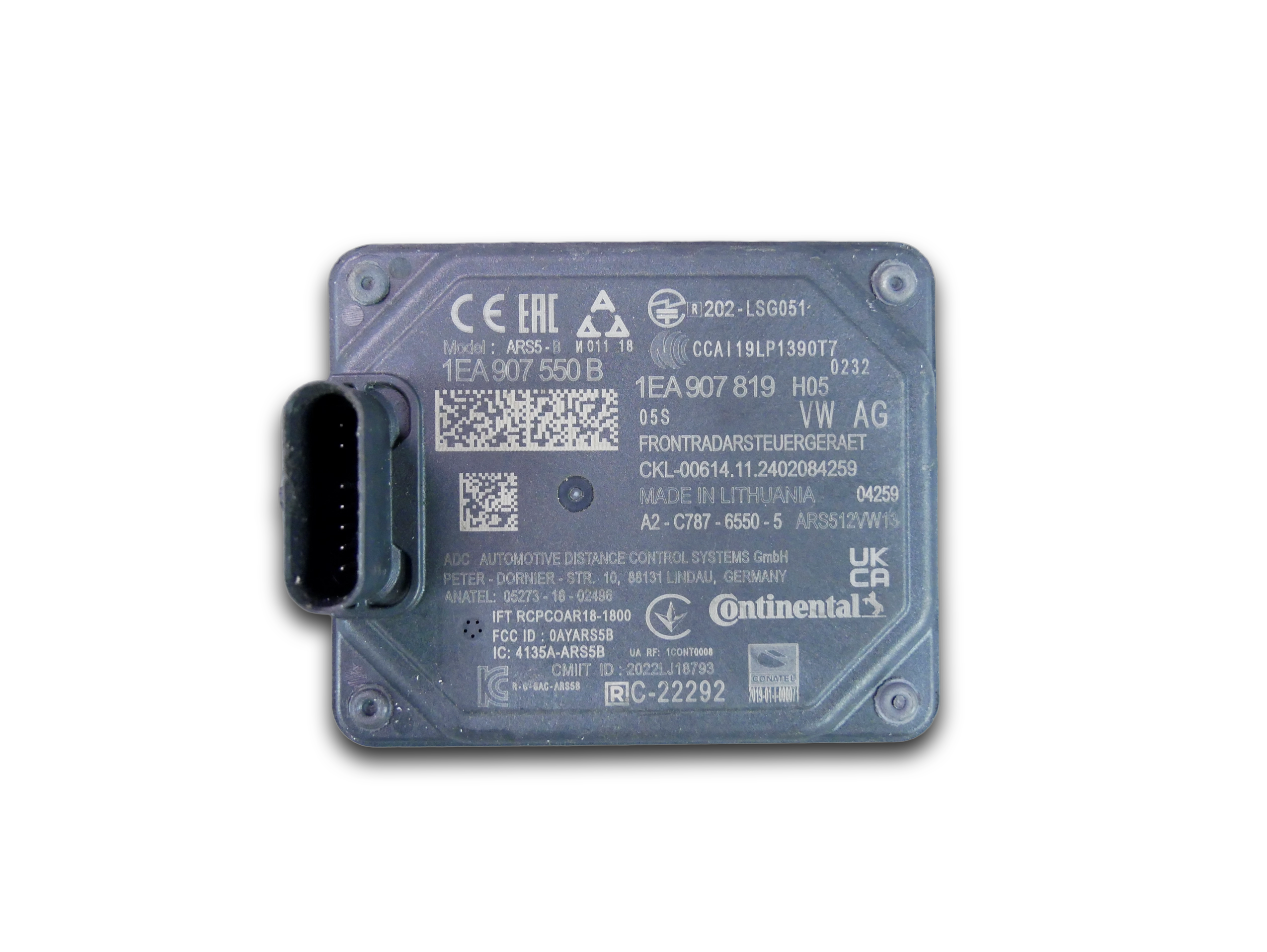 RADAR ACC DISTRONIC VW ID.3 ID.4 ID.5 AUDI Q4 ENYAQ 1EA907550B
