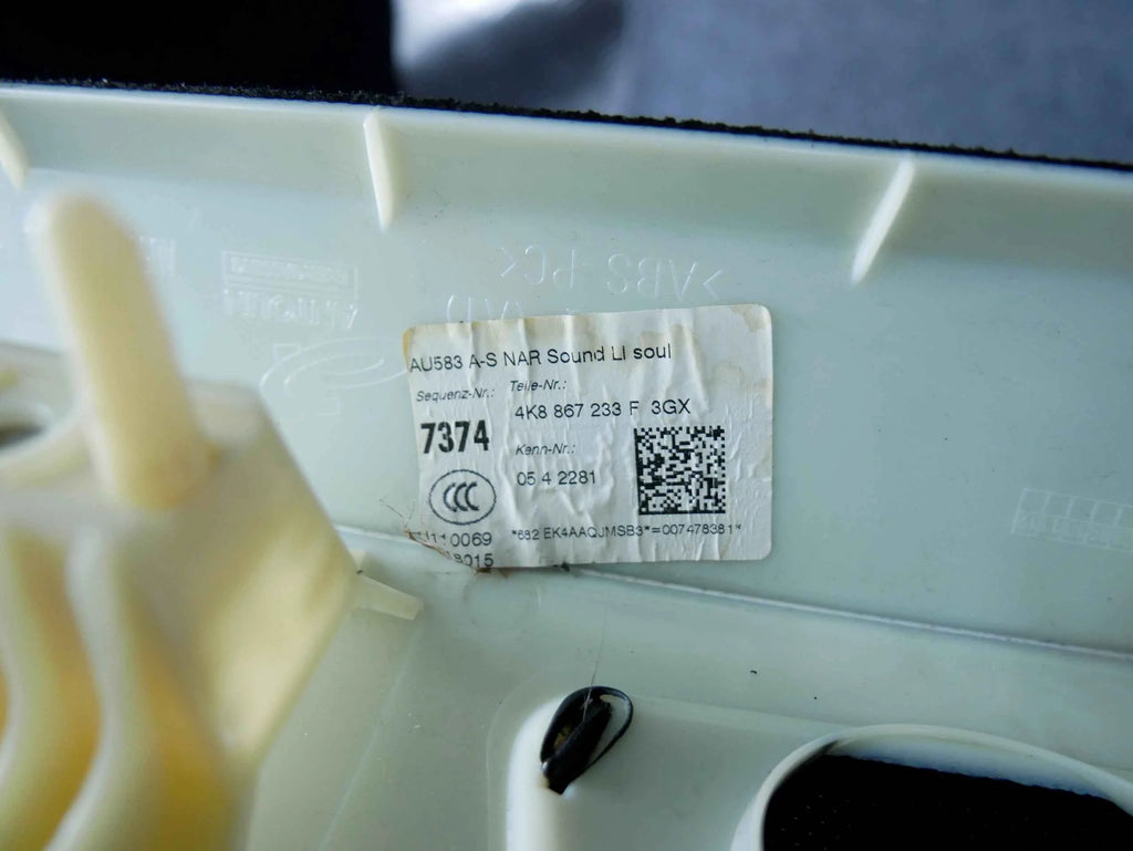 Słupek Słupek A Lewy Pokrywa Tapicerka 4K8867233F Audi A7 C8 4K8