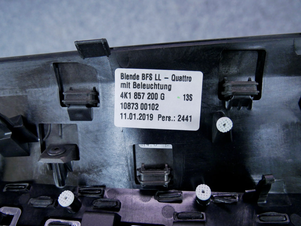 Listwa Dekoracyjna Deski Konsoli 4K1857200G V58 Audi A6 C8 A7 Ozdobna