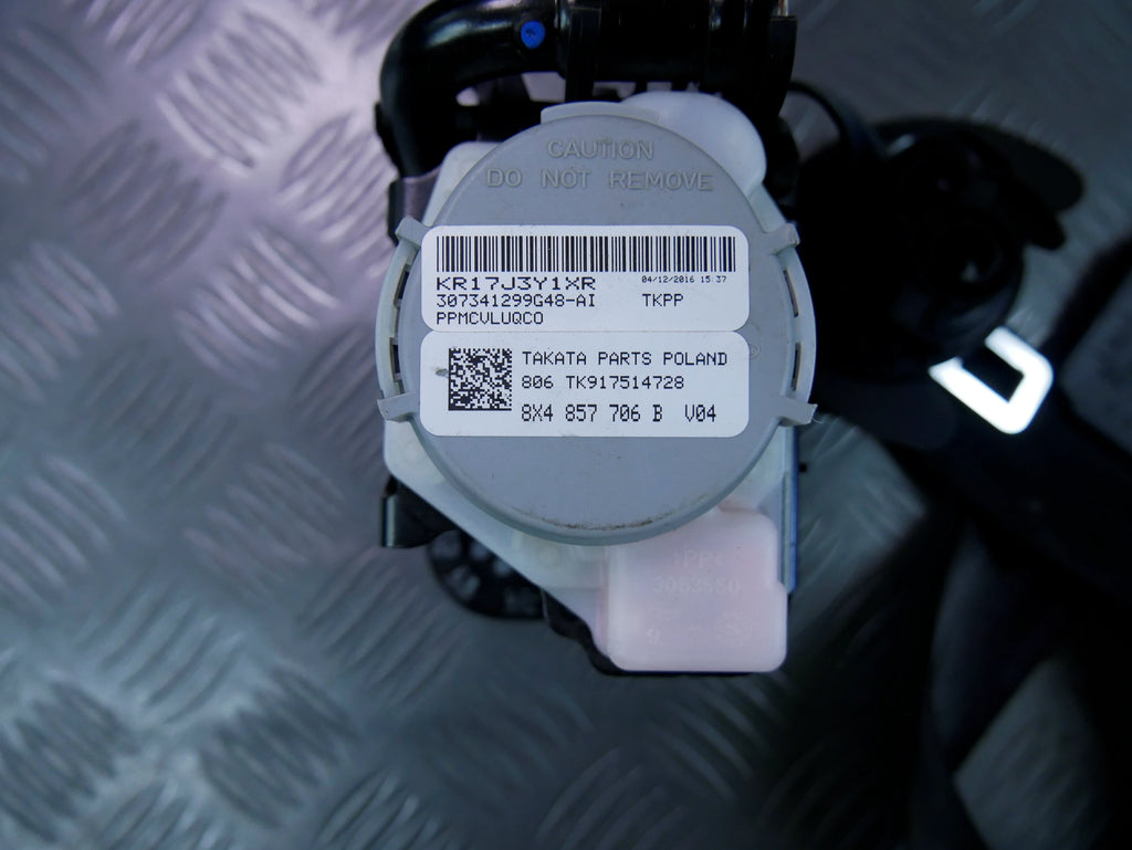 Pas Bezpieczeństwa Prawy Przód 8X4857706B Audi A1 8X Pas Przedni Pasażera OEM