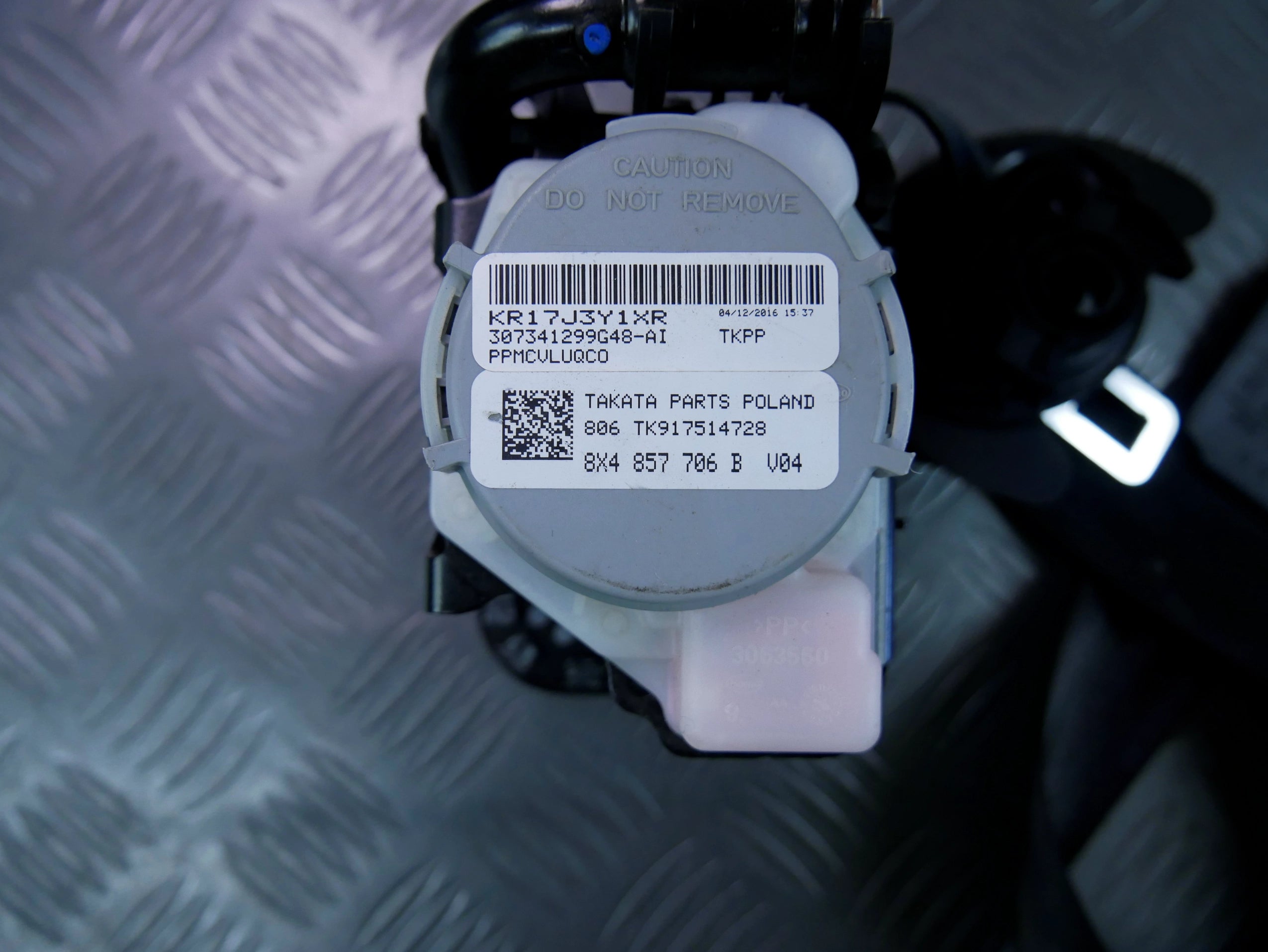 Pas Bezpieczeństwa Prawy Przód 8X4857706B Audi A1 8X Pas Przedni Pasażera OEM