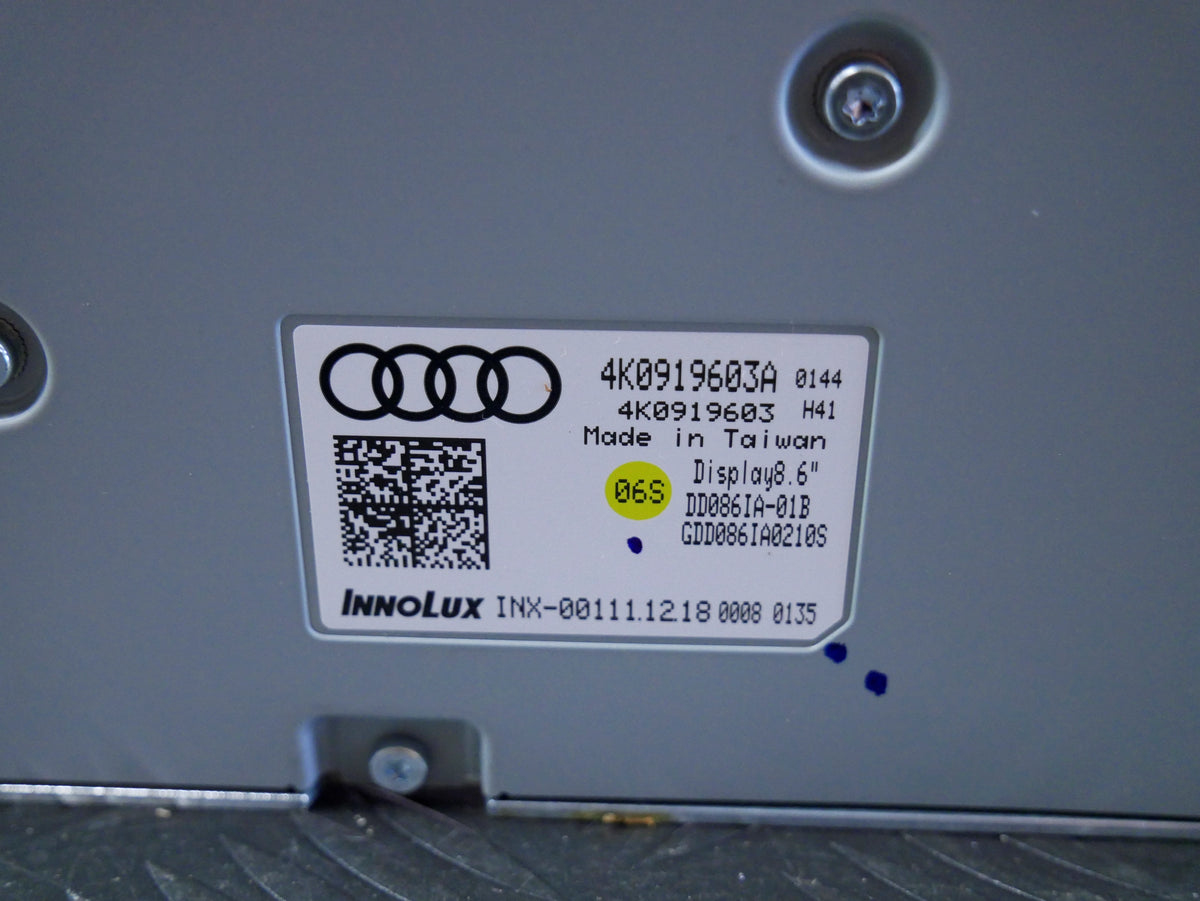 Wyświetlacz Ekran MMI Dotykowy 4K0919603A Audi A6 C8 A7 4K Konsola Środek OEM