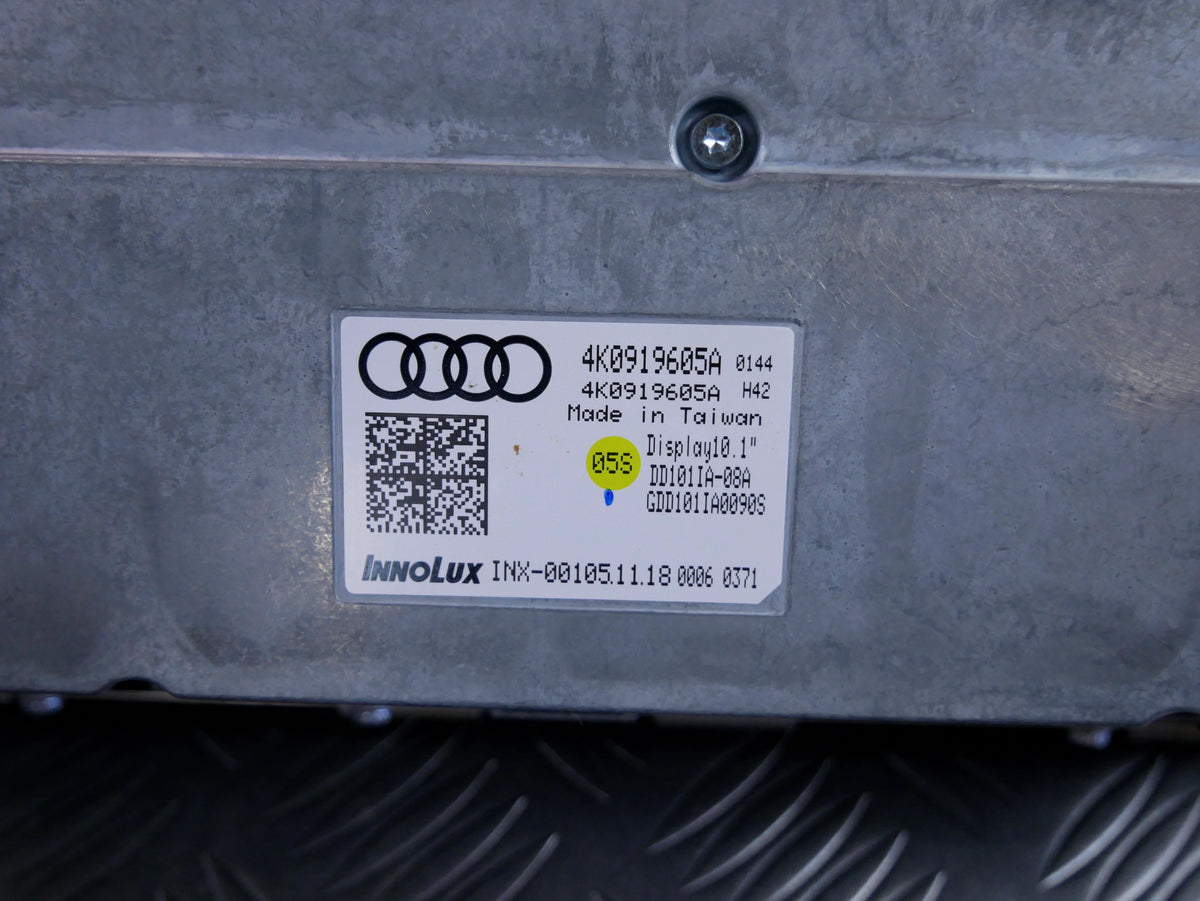 Wyświetlacz Ekran MMI Nawigacji 4K0919605A Audi A6 C8 A7 4K Ekran Górny OEM