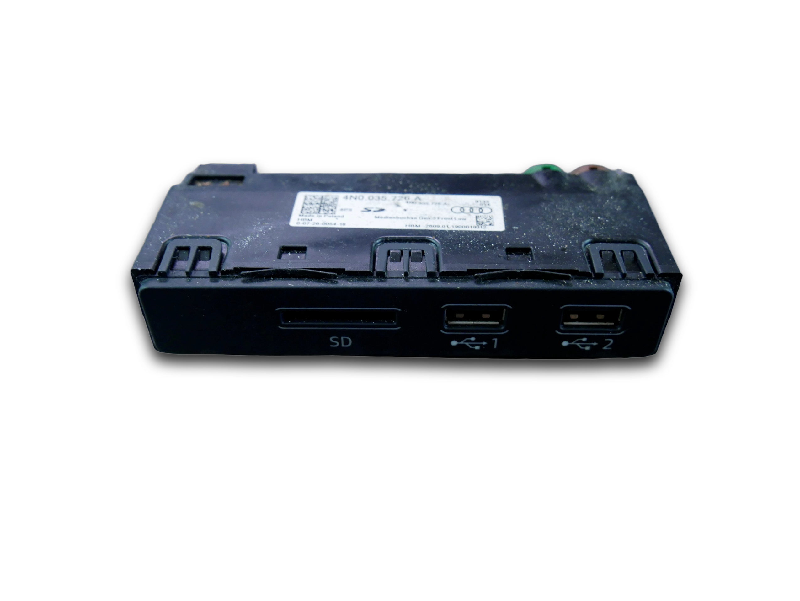 Gniazdo Port USB SD Interfejs 4N0035726A Audi A6 C8 A7 4K A8 D5 Q8 E-Tron