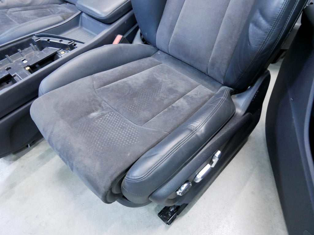 Fotele Boczki Komplet Alcantara Skóra Audi Q7 4M Wnętrze Siedzenia Kanapa