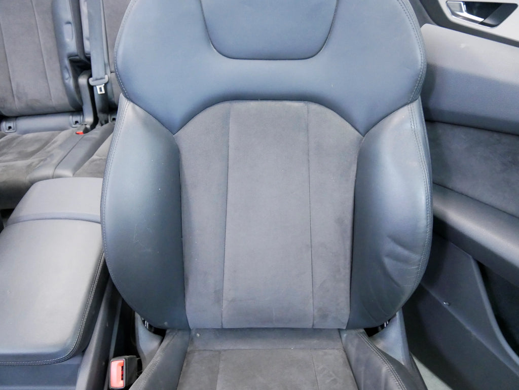Fotele Boczki Komplet Alcantara Skóra Audi Q7 4M Wnętrze Siedzenia Kanapa