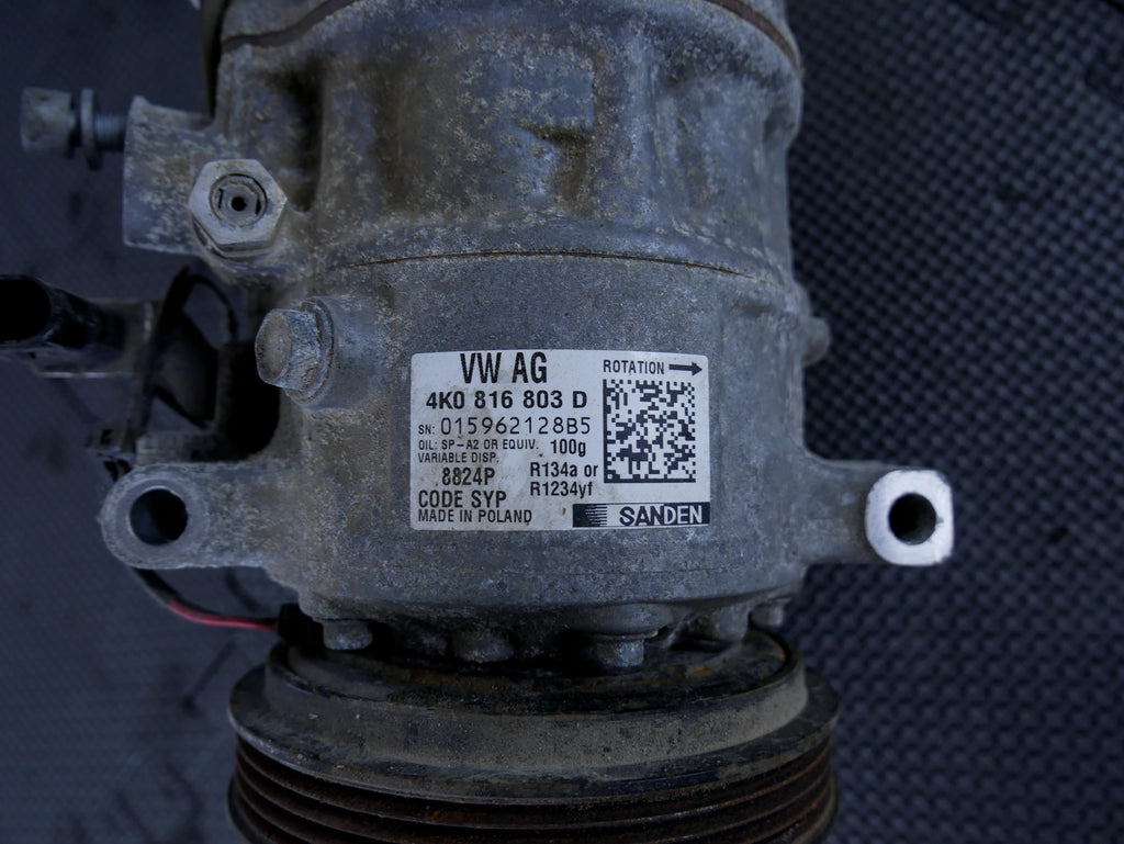 Kompresor Klimatyzacji 4K0816803D Audi A7 4K A6 C8 Q8 3.0 55 TFSI Sanden OE