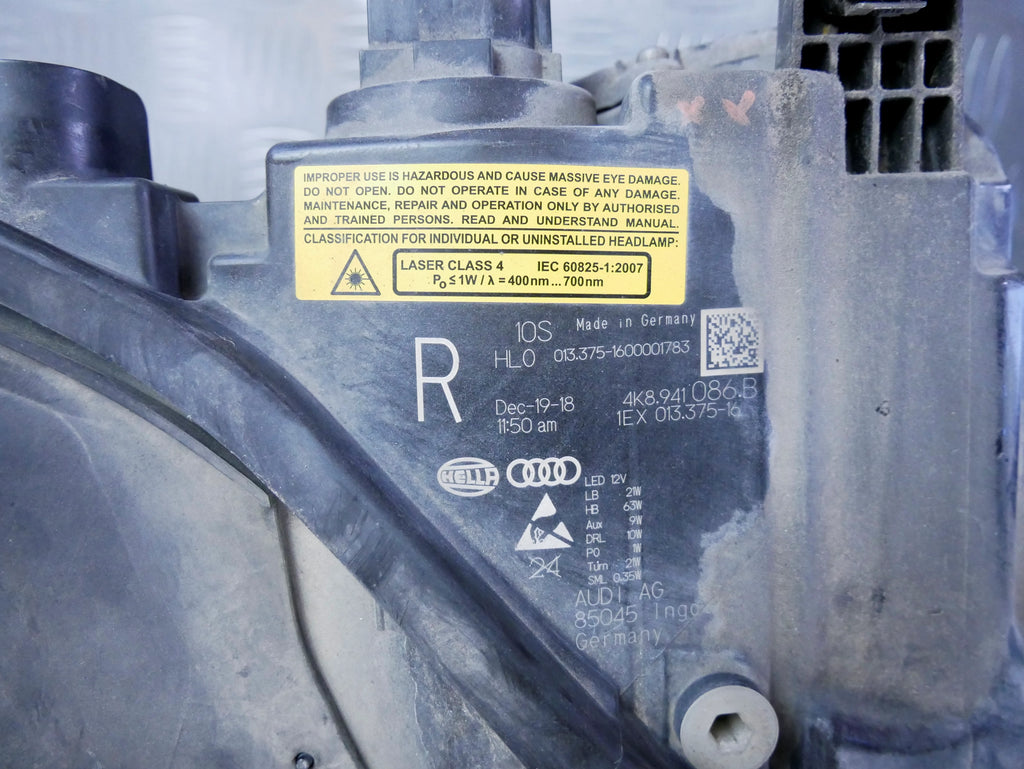 Reflektor Prawy Laser LED 4K8941086B Audi A7 S7 RS7 4K HD Matrix USA OE