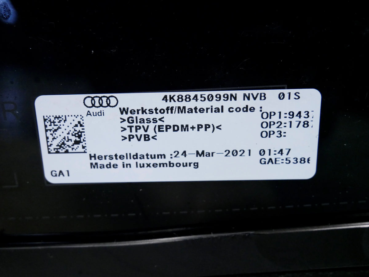 Szyba Przednia Czołowa HUD 4K8845099N Audi A7 S7 RS7 4K Kamera Sensor OE