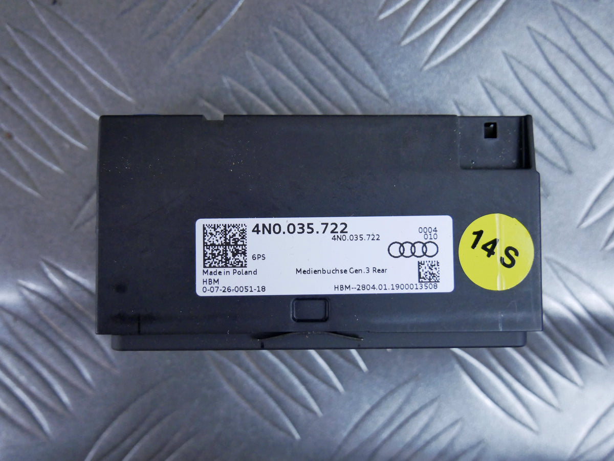 Moduł Porty Gniazda Hub USB 4N0035722 Audi A7 S7 RS7 4K C8 Czytnik MMI OE