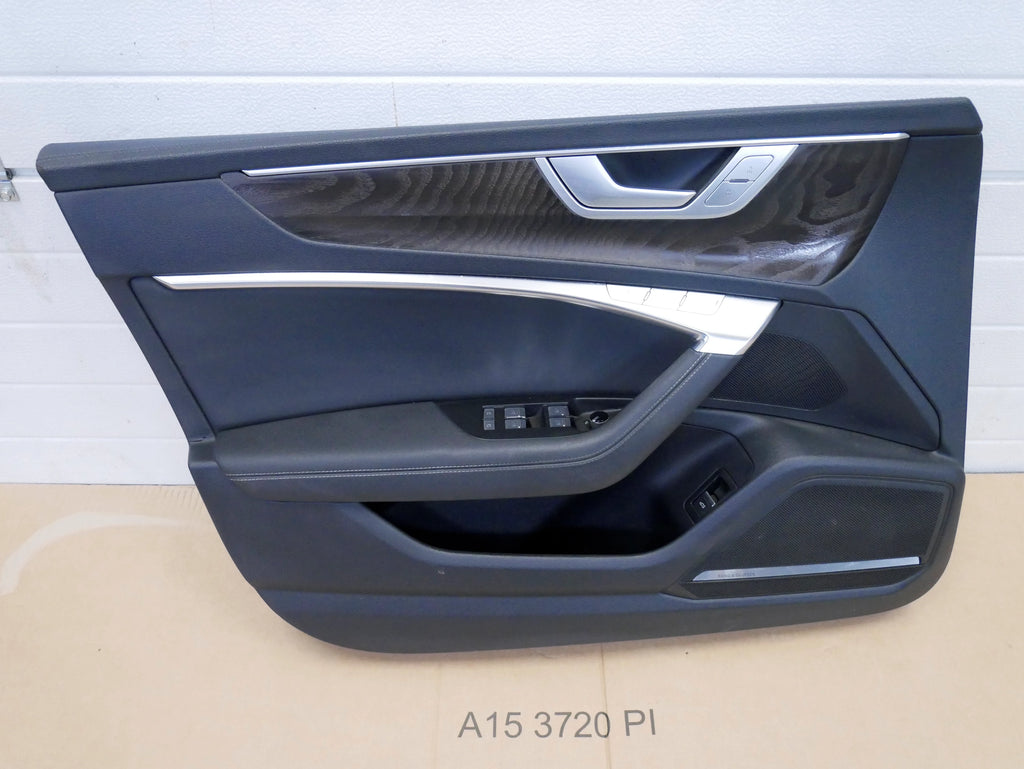Boczek Drzwi Przód Lewy Skóra Drewno B&O 4K8867011 Audi A7 S7 RS7 4K C8 OE