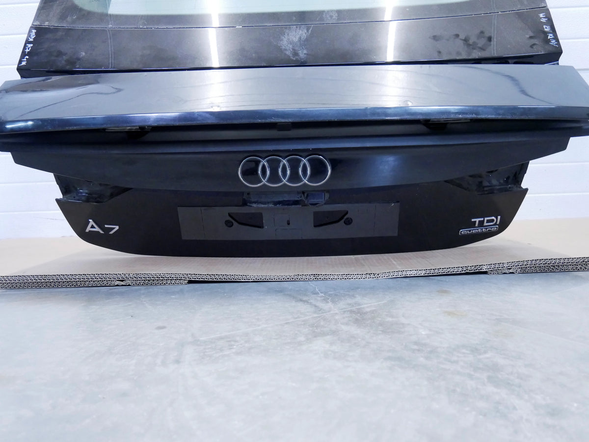 Klapa Tył Bagażnika Spoiler LY9B Czarna Audi A7 S7 RS7 4K8 TDI Oryginał