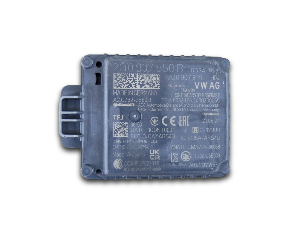 Radar Czujnik ACC Tempomatu 2Q0907550B VW Polo T-Cross Taigo Skoda Seat OE