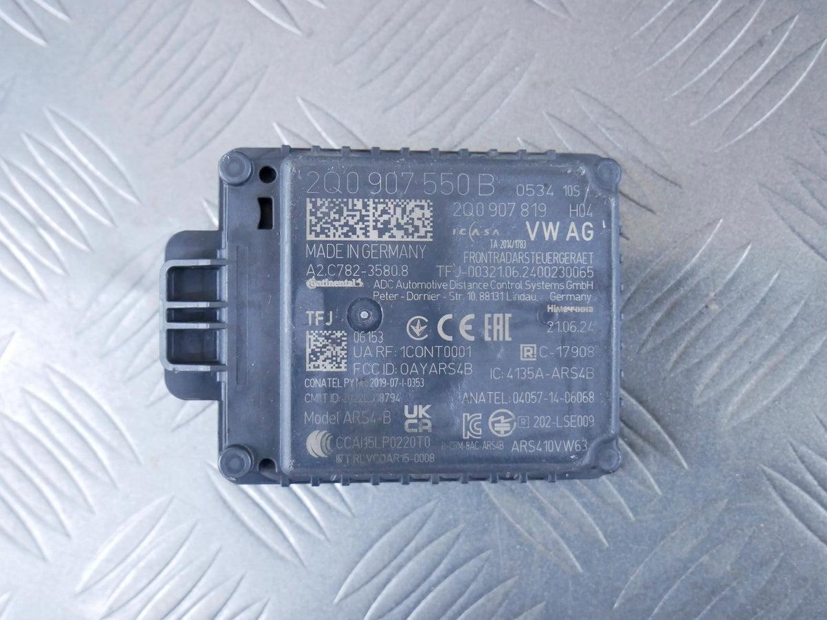 Radar Czujnik ACC Tempomatu 2Q0907550B VW Polo T-Cross Taigo Skoda Seat OE