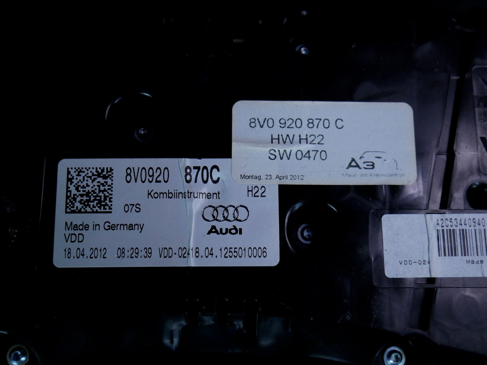 AUDI A3 8V 2.0 TDI licznik zegary 8V0920870C