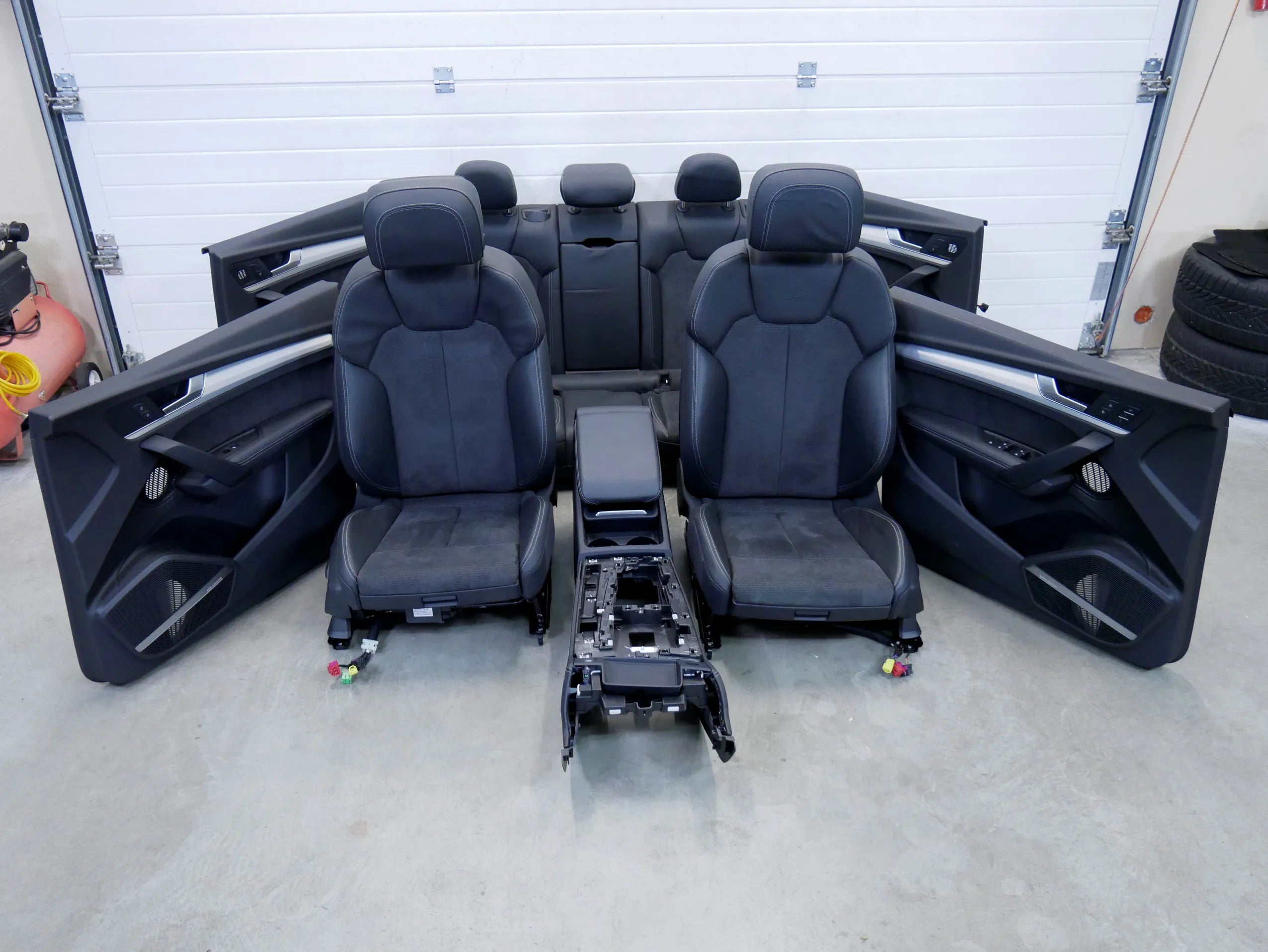 Fotele komplet skóra ALCANTARA AUDI Q5 SQ5 II 80A